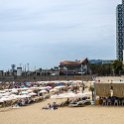 EU ESP CAT BAR Barcelona 2017JUL23 041    Nova Icaria Beach   - where " combat " sunbathing &amp swimming seems to be all the rage. : 2017, 2017 - EurAisa, Barcelona, Catalonia, DAY, Europe, July, Nova Icaria Beach, Southern Europe, Spain, Sunday